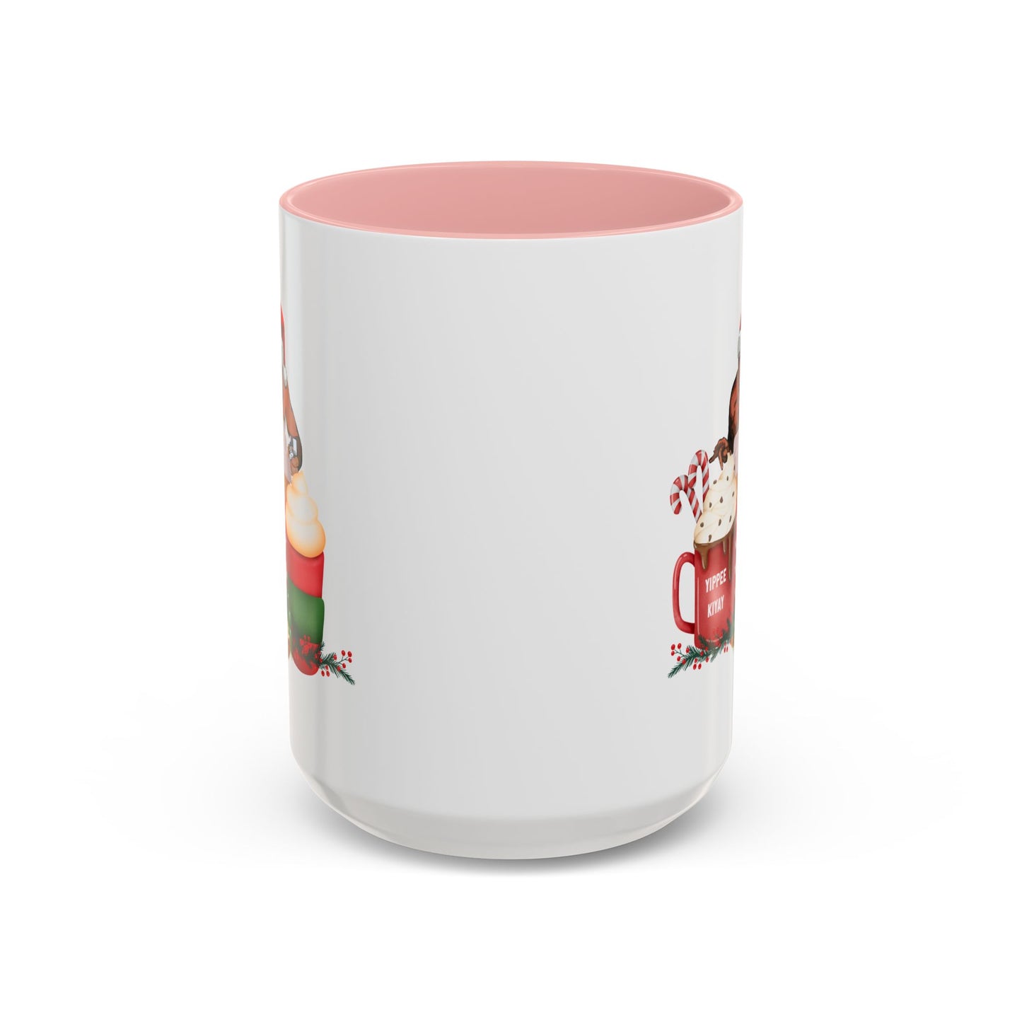 Yippee Ki Yay Home Sweet Home Gift | 11oz | 15oz | White Color Rimmed Mug | Girl Soccer Player