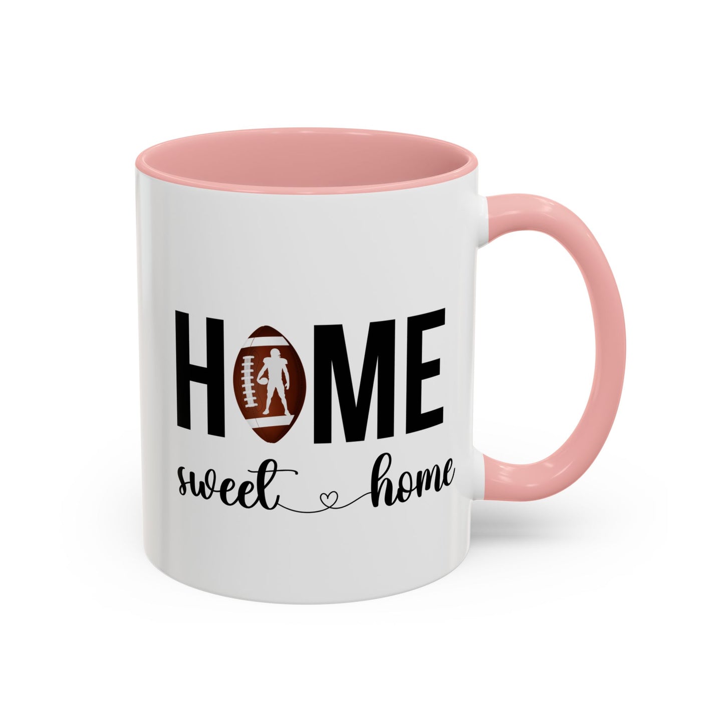 Football Player Home Sweet Home Gift | 11oz | 15oz | White Color Rimmed Mug