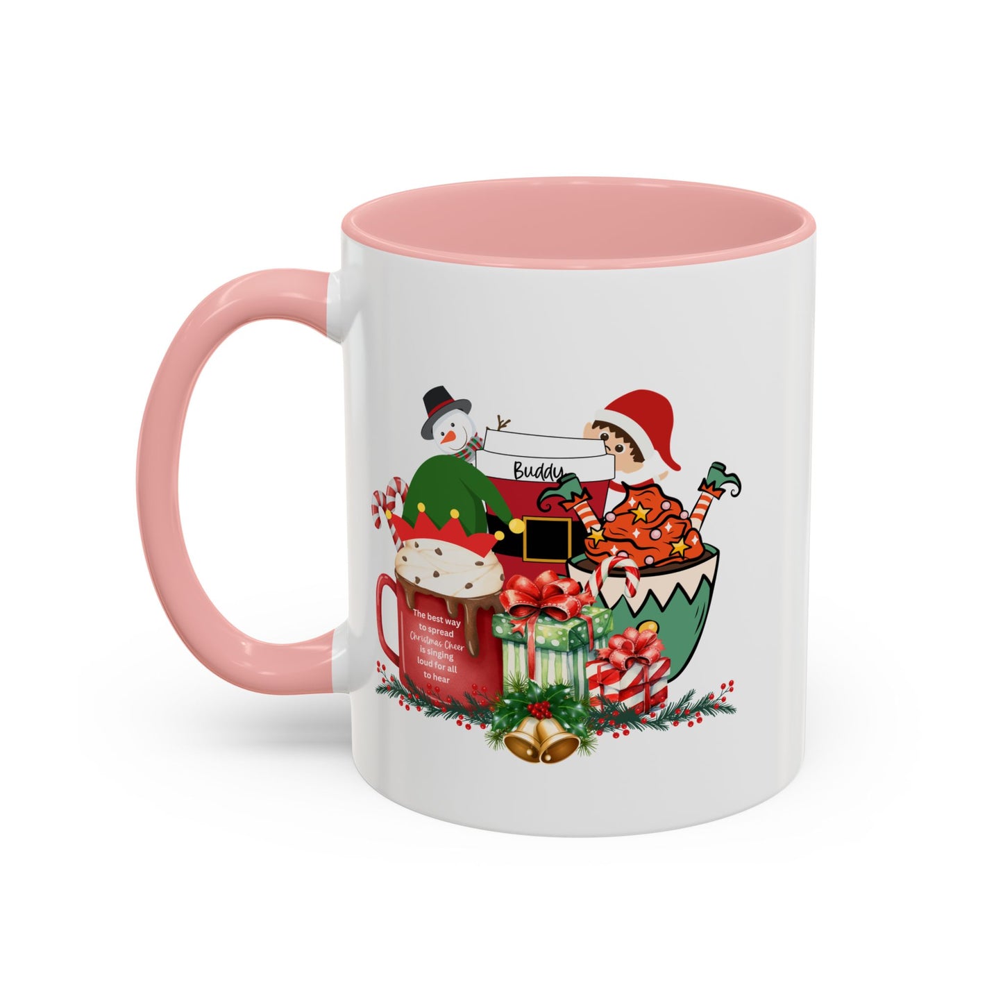 Merry Christmas with a Bang Home Sweet Home Gift | 11oz | 15oz | White Color Rimmed Mug | Girl Soccer Player