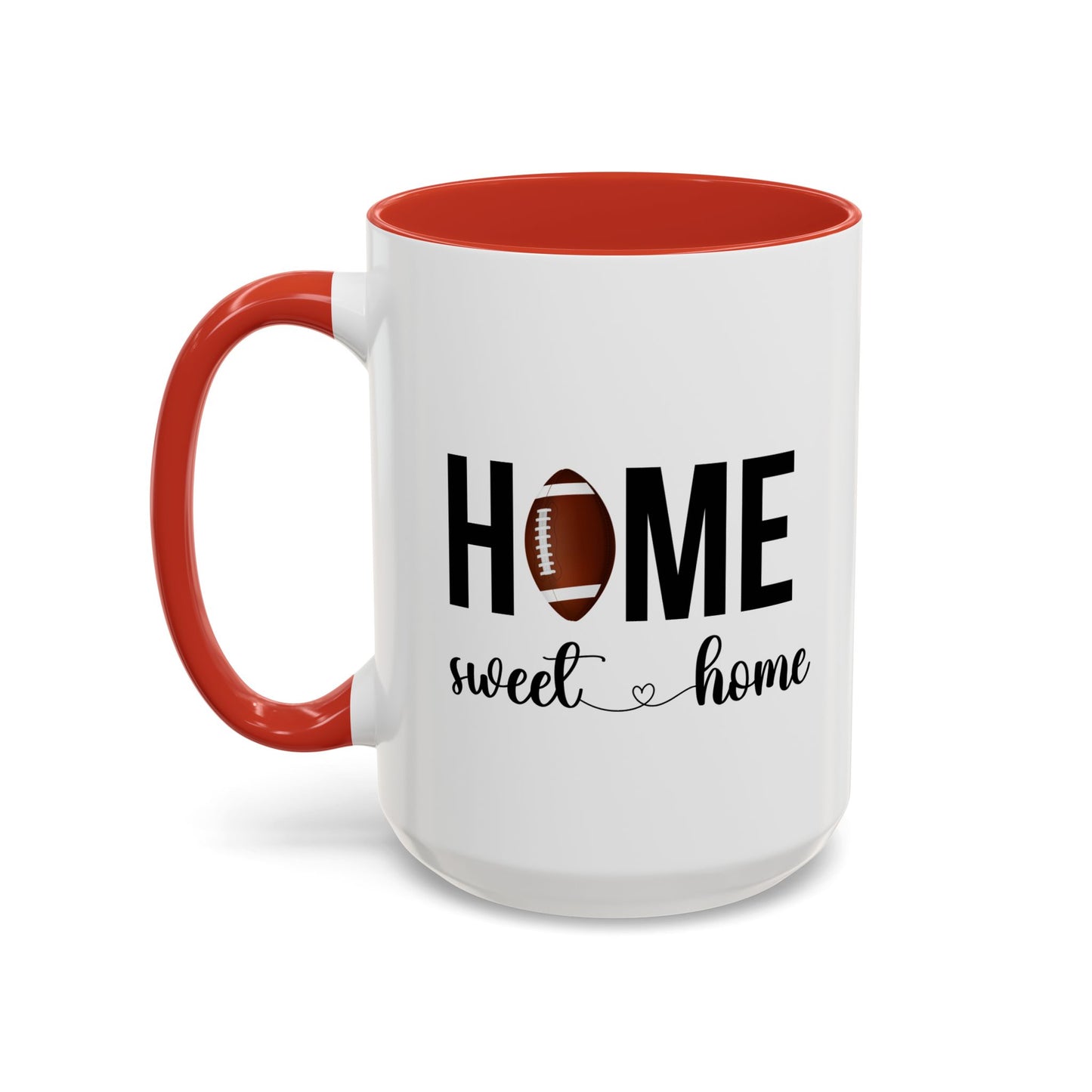 Football Player Home Sweet Home Gift | 11oz | 15oz | White Color Rimmed Mug