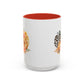 Flowers Home Sweet Home Gift | 11oz | 15oz | White Color Rimmed Mug | Girl Soccer Player