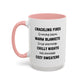 Crackling Fires Home Sweet Home Gift | 11oz | 15oz | White Color Rimmed Mug | Girl Soccer Player