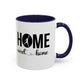 Bake, Sip Hot Cocoa and  Home Sweet Home Gift | 11oz | 15oz | White Color Rimmed Mug