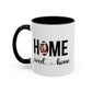 Football Player Home Sweet Home Gift | 11oz | 15oz | White Color Rimmed Mug