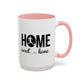 Male Soccer Player Home Sweet Home | Sports | Soccer | Housewarming | 15oz | 11oz White Mug | Color Rimmed