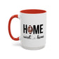 Football Player Home Sweet Home Gift | 11oz | 15oz | White Color Rimmed Mug