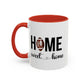 Football Player Home Sweet Home Gift | 11oz | 15oz | White Color Rimmed Mug