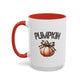 Pumpkin Home Sweet Home Gift | 11oz | 15oz | White Color Rimmed Mug | Girl Soccer Player