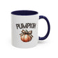 Pumpkin Home Sweet Home Gift | 11oz | 15oz | White Color Rimmed Mug | Girl Soccer Player