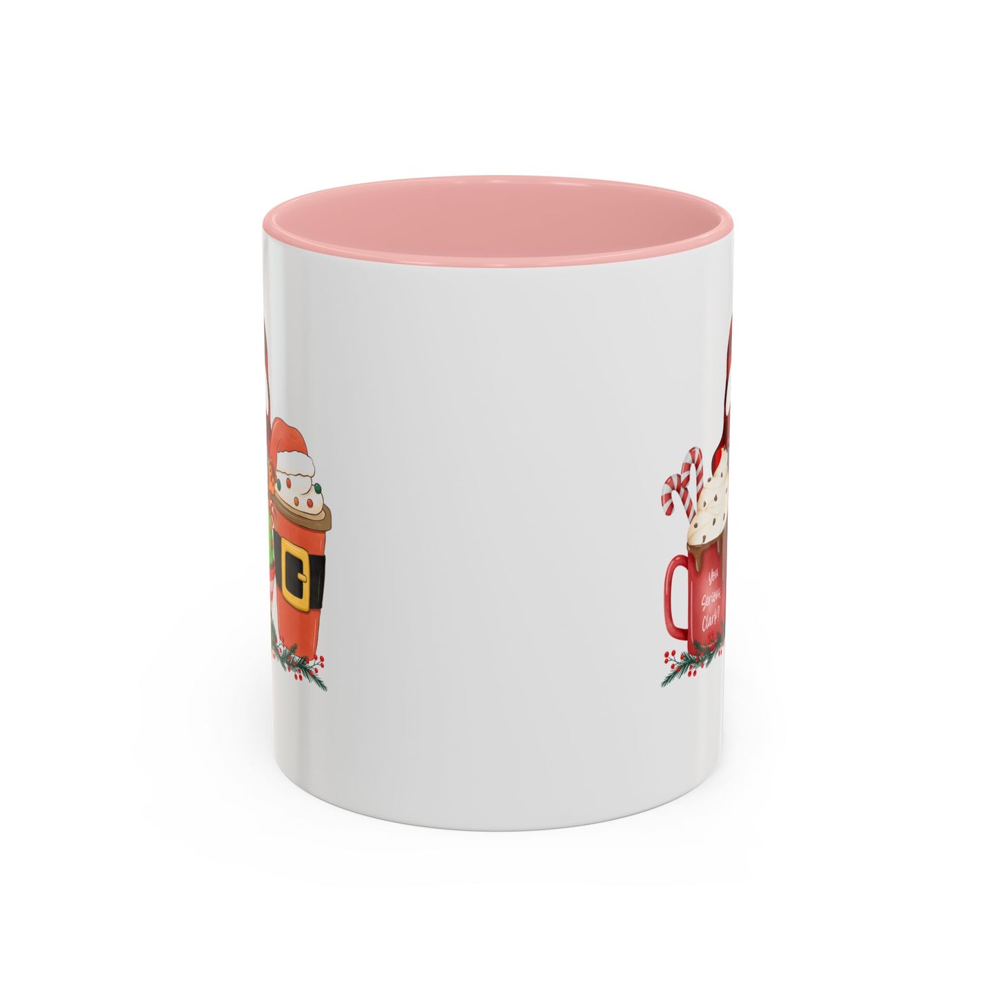 Merry Christmas Home Sweet Home Gift | 11oz | 15oz | White Color Rimmed Mug | Girl Soccer Player