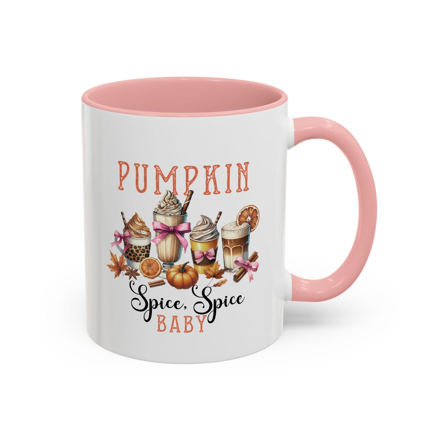 Pumpkin Spice Baby Home Sweet Home Gift | 11oz | 15oz | White Color Rimmed Mug