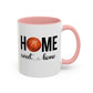 Bake, Sip Hot Cocoa, and Home Sweet Home Gift | 11oz | 15oz | White Color Rimmed Mug