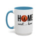 Bake, Sip Hot Cocoa  Home Sweet Home Gift | 11oz | 15oz | White Color Rimmed Mug