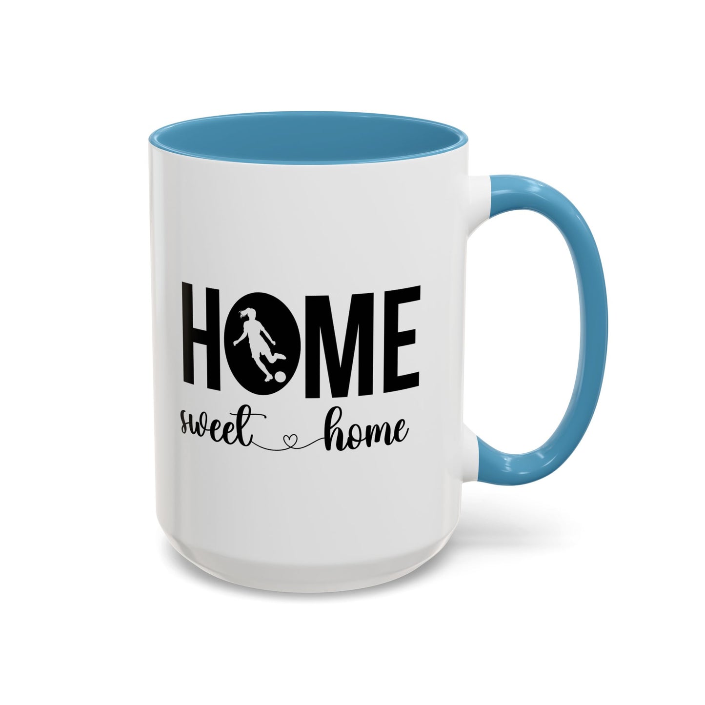 Sports Fan Home Sweet Home Gift | 11oz | 15oz | White Color Rimmed Mug