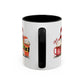 Merry Christmas Home Sweet Home Gift | 11oz | 15oz | White Color Rimmed Mug | Girl Soccer Player