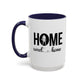 Football Player Home Sweet Home Gift | 11oz | 15oz | White Color Rimmed Mug