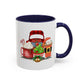 Merry Christmas Home Sweet Home Gift | 11oz | 15oz | White Color Rimmed Mug | Girl Soccer Player