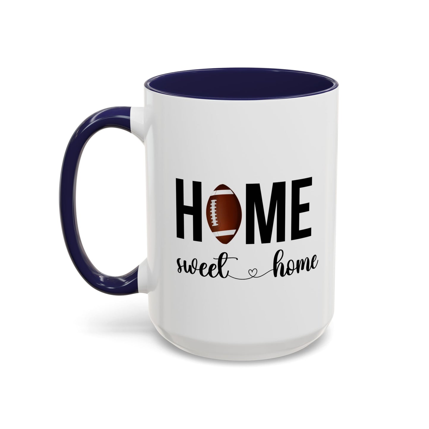 Football Player Home Sweet Home Gift | 11oz | 15oz | White Color Rimmed Mug