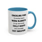 Crackling Fires Home Sweet Home Gift | 11oz | 15oz | White Color Rimmed Mug | Girl Soccer Player