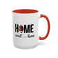 Football Player Home Sweet Home Gift | 11oz | 15oz | White Color Rimmed Mug