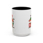 Merry Christmas with a Bang Home Sweet Home Gift | 11oz | 15oz | White Color Rimmed Mug | Girl Soccer Player