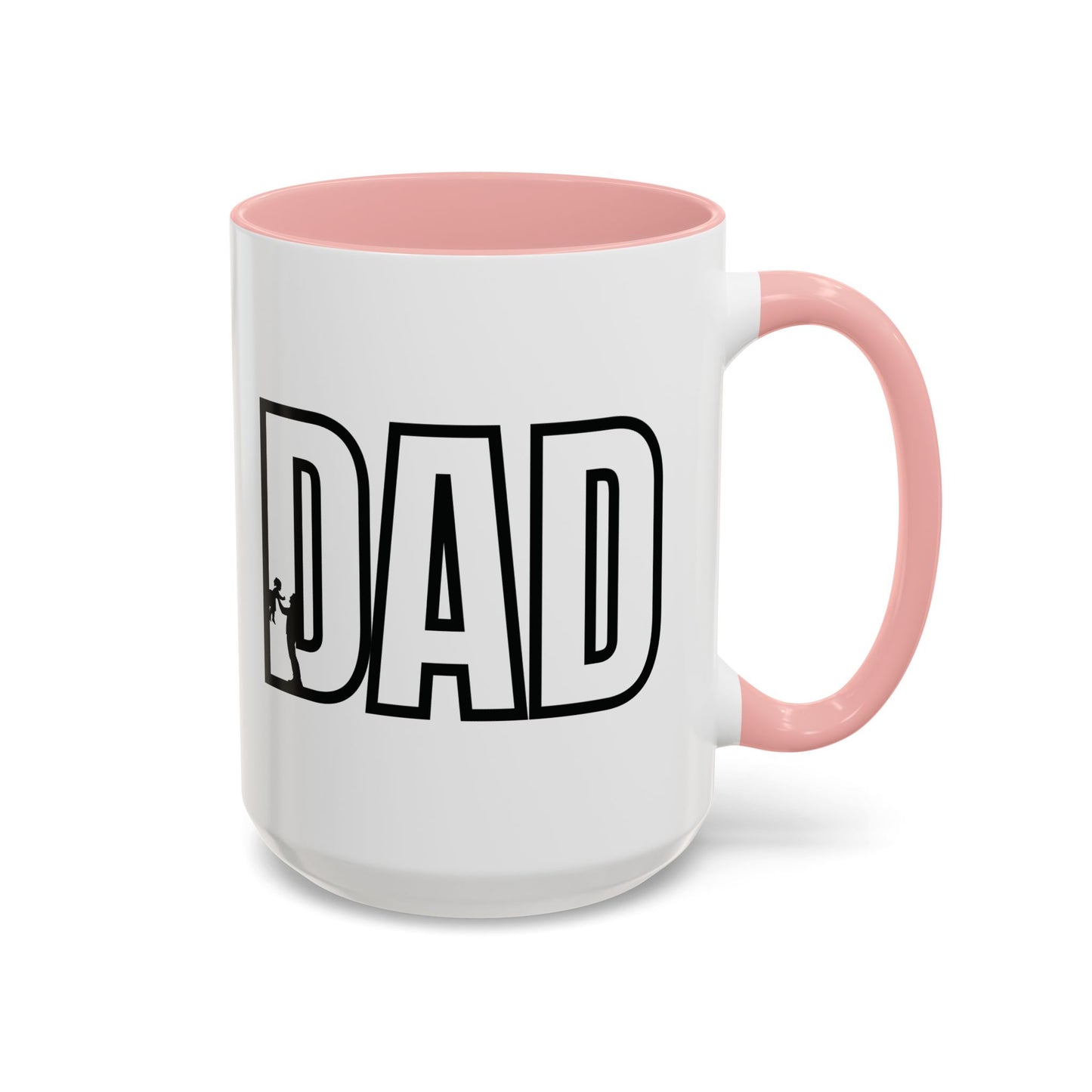 Unique Dad Father's Day Gift | White 11oz Color Rimmed Mug