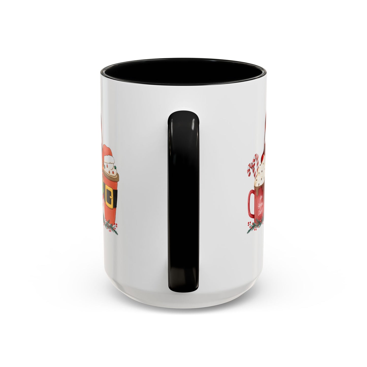 Merry Christmas Home Sweet Home Gift | 11oz | 15oz | White Color Rimmed Mug | Girl Soccer Player