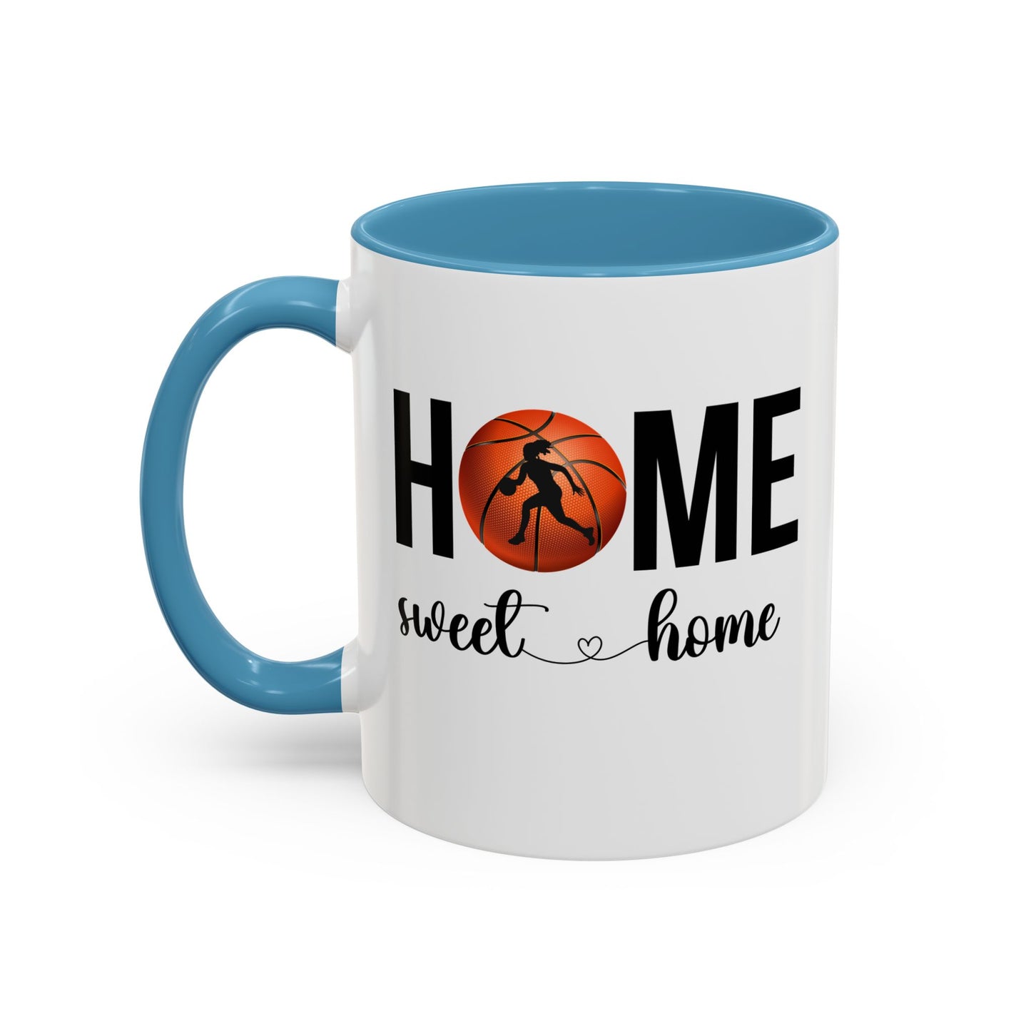 Bake, Sip Hot Cocoa and  Home Sweet Home Gift | 11oz | 15oz | White Color Rimmed Mug