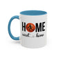 Bake, Sip Hot Cocoa and  Home Sweet Home Gift | 11oz | 15oz | White Color Rimmed Mug