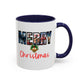 Merry Christmas Home Sweet Home Gift | 11oz | 15oz | White Color Rimmed Mug