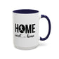 Male Soccer Player Home Sweet Home | Sports | Soccer | Housewarming | 15oz | 11oz White Mug | Color Rimmed