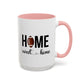 Football Player Home Sweet Home Gift | 11oz | 15oz | White Color Rimmed Mug