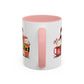 Merry Christmas Home Sweet Home Gift | 11oz | 15oz | White Color Rimmed Mug | Girl Soccer Player