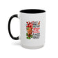 Bake, Sip Hot Cocoa, and Watch Christmas Movies Home Sweet Home Gift | 11oz | 15oz | White Color Rimmed Mug