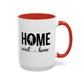 Football Player Home Sweet Home Gift | 11oz | 15oz | White Color Rimmed Mug