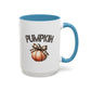 Pumpkin Home Sweet Home Gift | 11oz | 15oz | White Color Rimmed Mug | Girl Soccer Player