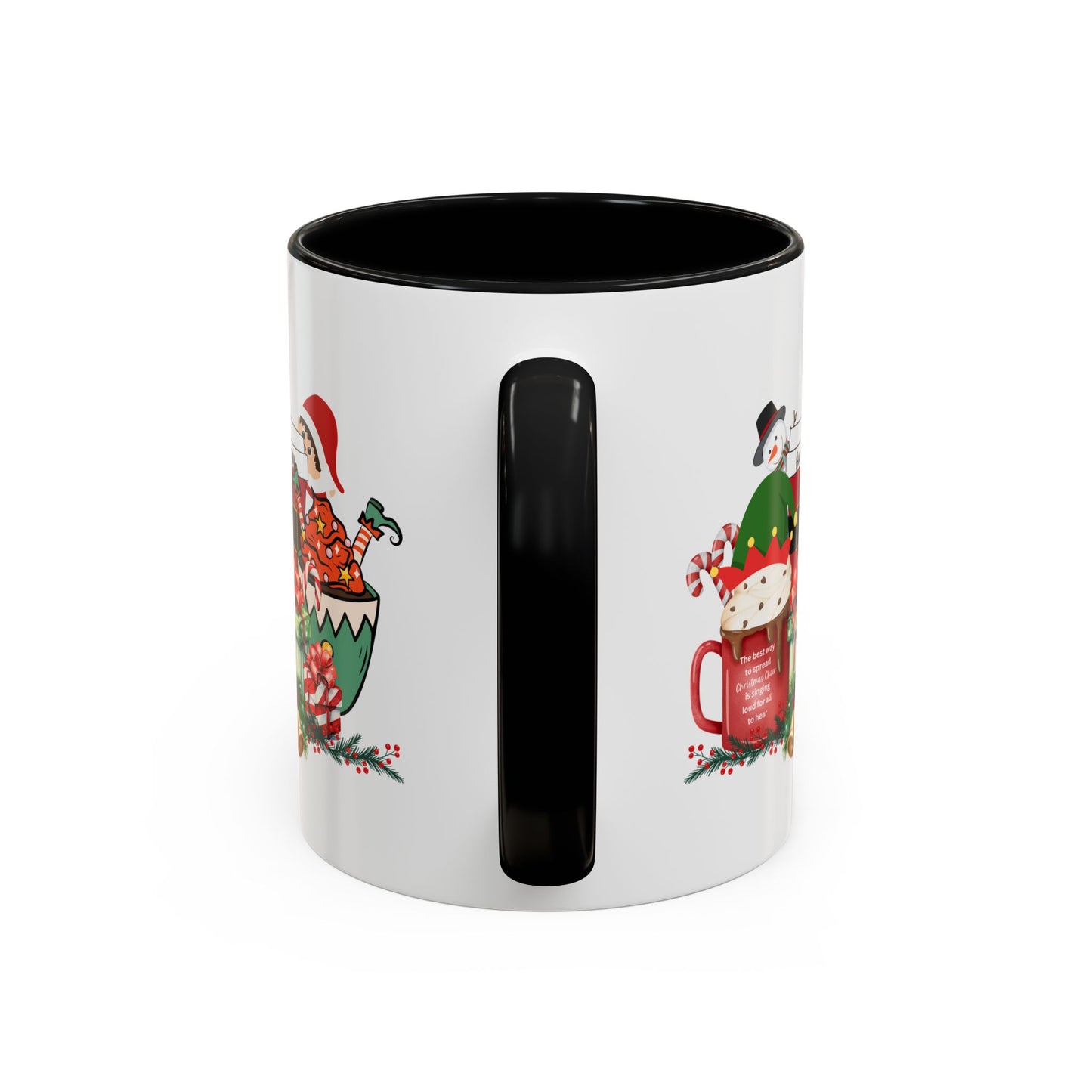 Merry Christmas with a Bang Home Sweet Home Gift | 11oz | 15oz | White Color Rimmed Mug | Girl Soccer Player