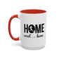 Male Soccer Player Home Sweet Home | Sports | Soccer | Housewarming | 15oz | 11oz White Mug | Color Rimmed