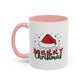 Merry Christmas Home Sweet Home Gift | 11oz | 15oz | White Color Rimmed Mug | Girl Soccer Player