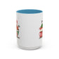 Merry Christmas with a Bang Home Sweet Home Gift | 11oz | 15oz | White Color Rimmed Mug | Girl Soccer Player