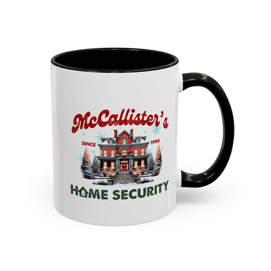 McCallister's Home Security Home Sweet Home Gift | 11oz | 15oz | White Color Rimmed Mug | Girl Soccer Player