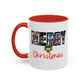 Merry Christmas Home Sweet Home Gift | 11oz | 15oz | White Color Rimmed Mug