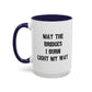 May The Bridges I Burn Light The Way Home Sweet Home Gift | 11oz | 15oz | White Color Rimmed Mug | Girl Soccer Player