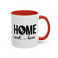 Sports Fan Home Sweet Home Gift | 11oz | 15oz | White Color Rimmed Mug