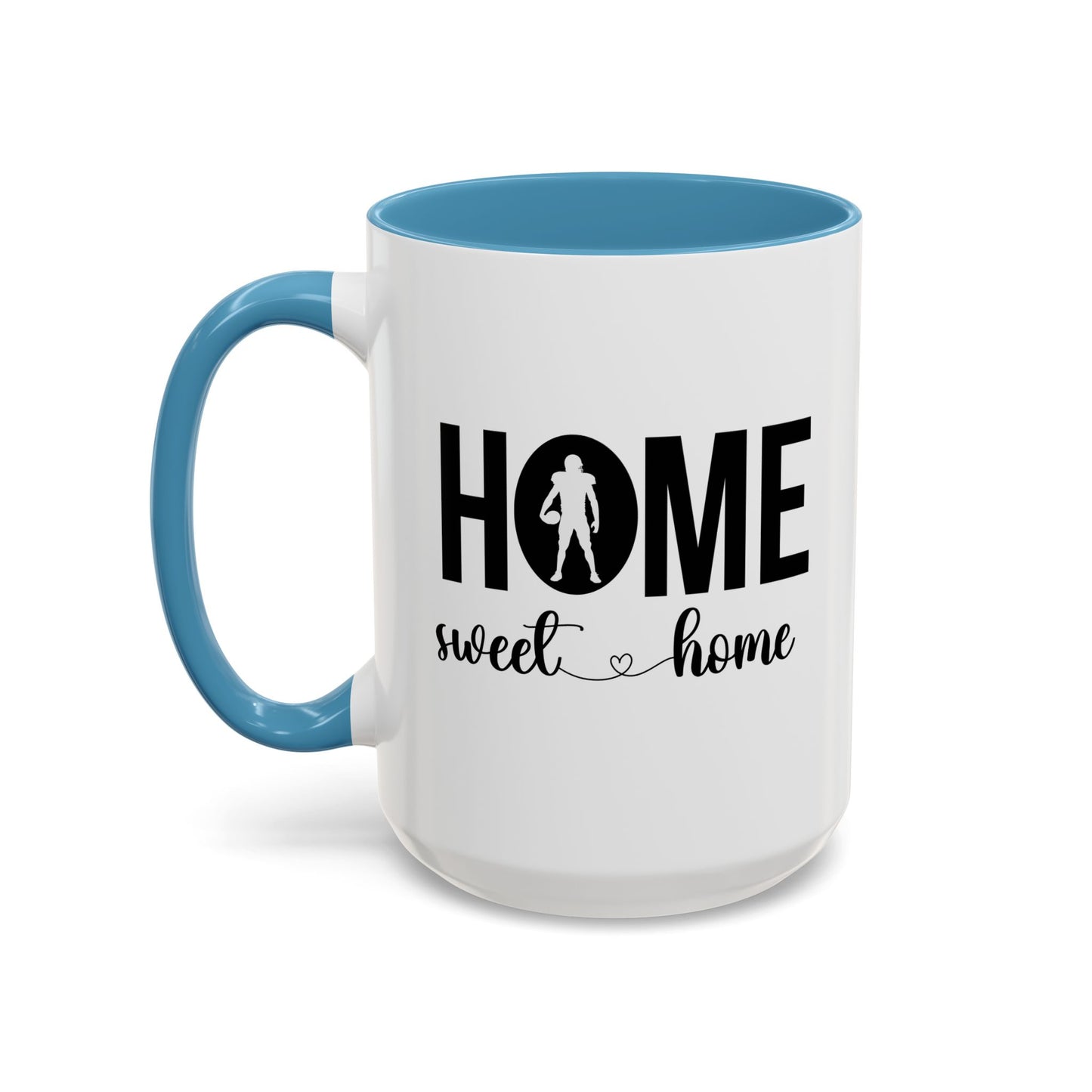 Football Player Home Sweet Home Gift | 11oz | 15oz | White Color Rimmed Mug