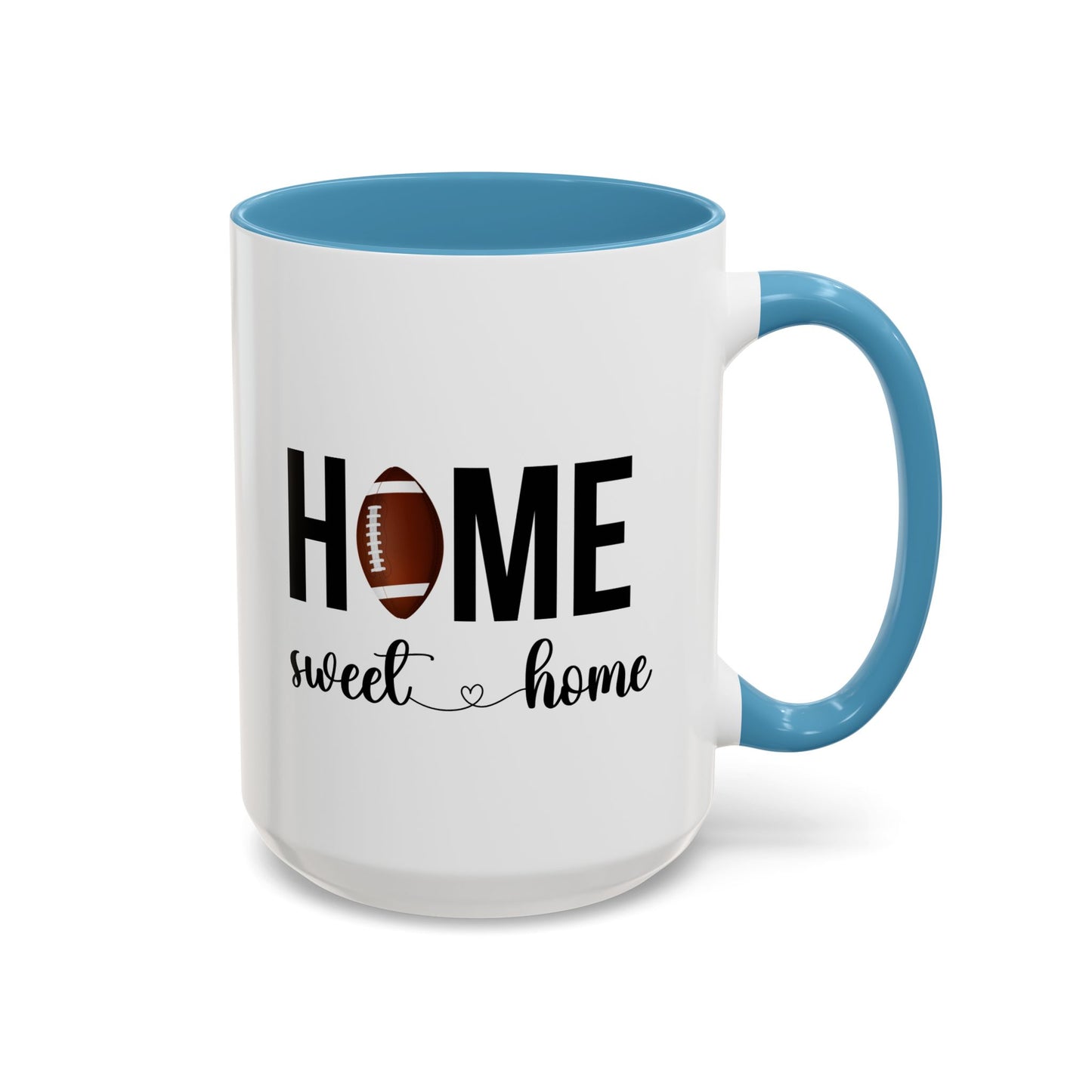 Football Player Home Sweet Home Gift | 11oz | 15oz | White Color Rimmed Mug