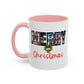 Merry Christmas Home Sweet Home Gift | 11oz | 15oz | White Color Rimmed Mug