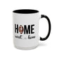 Football Player Home Sweet Home Gift | 11oz | 15oz | White Color Rimmed Mug