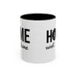 Bake, Sip Hot Cocoa and  Home Sweet Home Gift | 11oz | 15oz | White Color Rimmed Mug