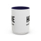 Male Soccer Player Home Sweet Home | Sports | Soccer | Housewarming | 15oz | 11oz White Mug | Color Rimmed